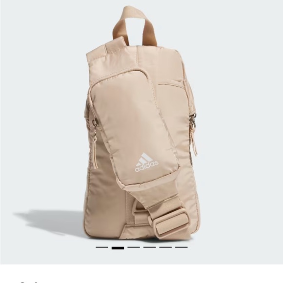 adidas Essentials Sling Crossbody Bag- Magic Beige/Off-white - Picture 2 of 11